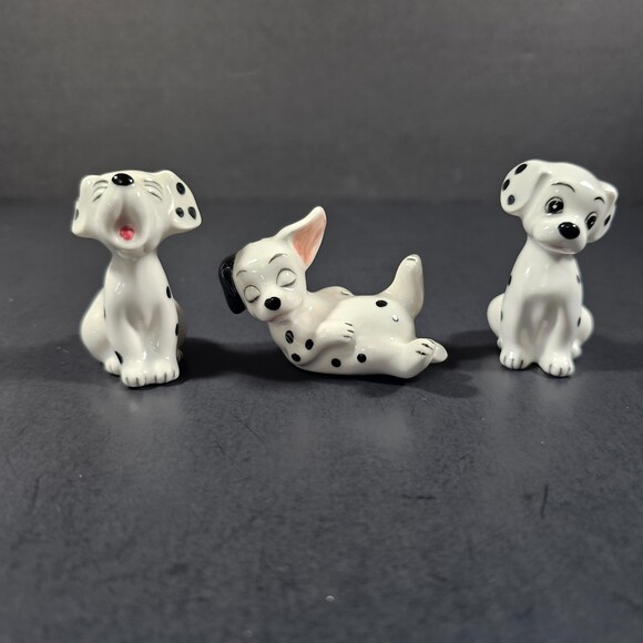 Disney Other - Vintage Disney 101 Dalmatians Small Ceramic Figures, 3 Puppy Dog 2" Figurines